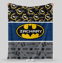 Personalized Batman Blanket  50x60