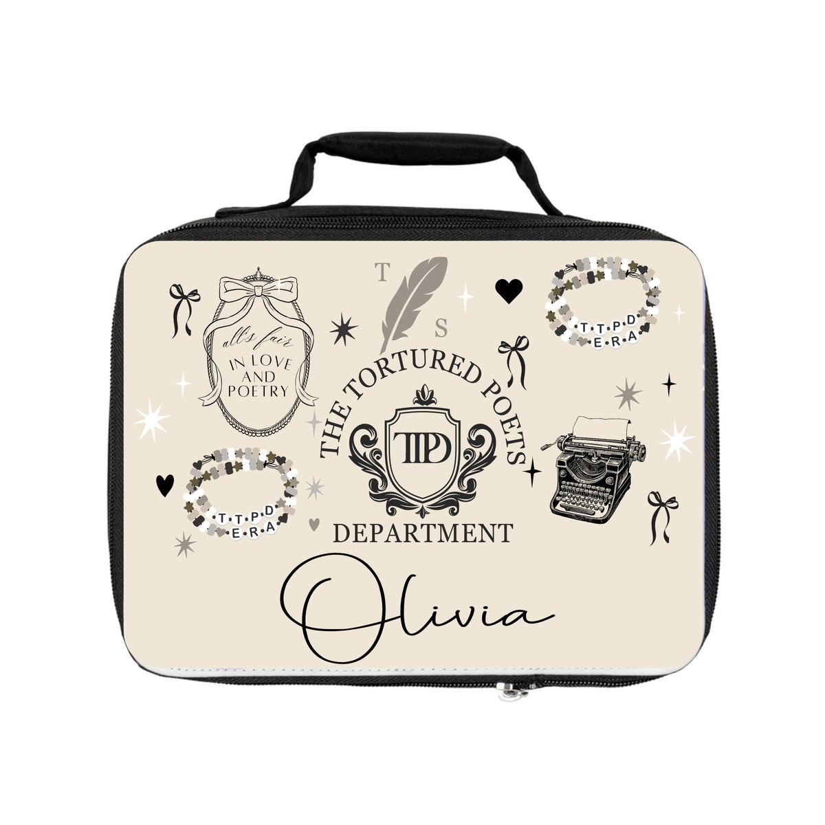 Personalized Taylor Swift Inspired TTPD Lunch Box